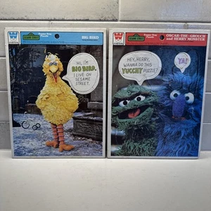 VTG 1977 Whitman Frame-Tray Puzzle Sesame Street Big Bird, Oscar Grouch & Henry - Picture 1 of 9