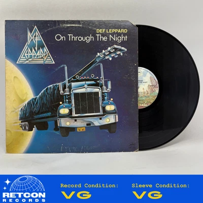 Def Leppard - On Through The Night Vinyl LP Very Good (VG)/Very Good (VG) - Image 1 of 4