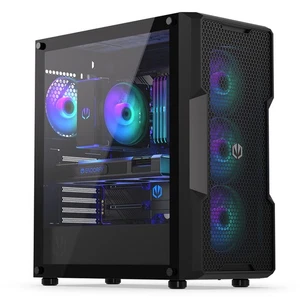 ENDORFY Regnum 400 ARGB Tower PC Black ATX micro ATX Mini-ITX Multi Case fans - Picture 1 of 1