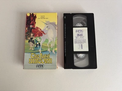 The Last Unicorn 1982 VHS Jeff Bridges Mia Farrow Angela Lansbury RankinBass ITC - Image 1 of 4