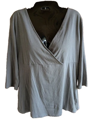 Womens Top Size L Babydoll Empire Y2K Style Minimalist Capsule Timeless Office - Image 1 of 4