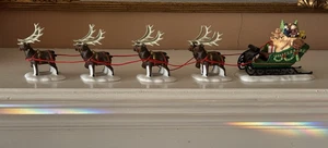 Department 56 Heritage Village Schlitten & acht kleine Rentiere 5611-1 - Bild 1 von 5
