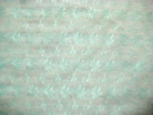 Beautiful SEAFOAM AQUA EMBROIDERED Stretch KNIT Fabric - Picture 1 of 3