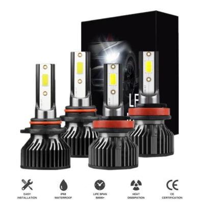 Kit de bombillas LED blancas de haz alto/bajo 6500 k para Acura ILX 2013-2015 Foto 1 de 4