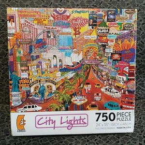 Ceaco - 750 Piece CITY LIGHTS 24" x 18" Jigsaw Puzzle NEW - Picture 1 of 6