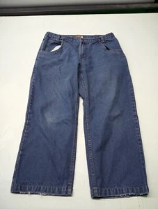 The Haband Tailgater Mens Blue Jeans Straight Leg Imported Cotton Blend Size 36 - Picture 1 of 5