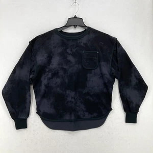 Converse Tie-Dye Sweatshirt Women's XS Black Vented Breathable Skater Hip Hop - Picture 1 of 15