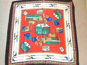 Canada Dry Hole in-one Club G. Berger Scarf X-Large Multi-Color 34 x 34 W/Flaw - Picture 1 of 10