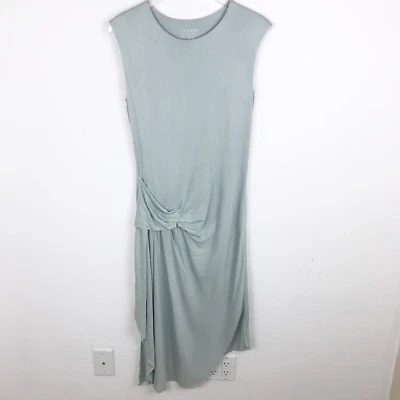 Yuvita Mint Green Knotted Sheath Dress Knee Length Jersey Size Large - Image 1 of 4