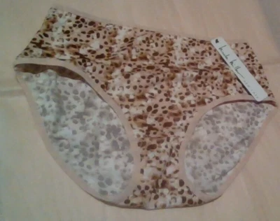 NICOLE MILLER 1 (ONE) NUEVO CON ETIQUETAS ANIMAL PRINT Panty Brief Talla Mediana Foto 1 de 4