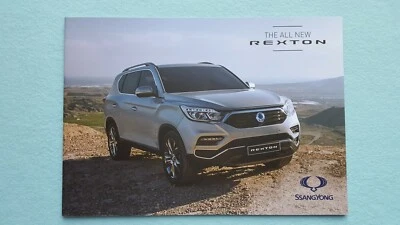 SsangYong Rexton EX ELX Ultimate car brochure sales catalogue 2018 MINT - Image 1 of 4