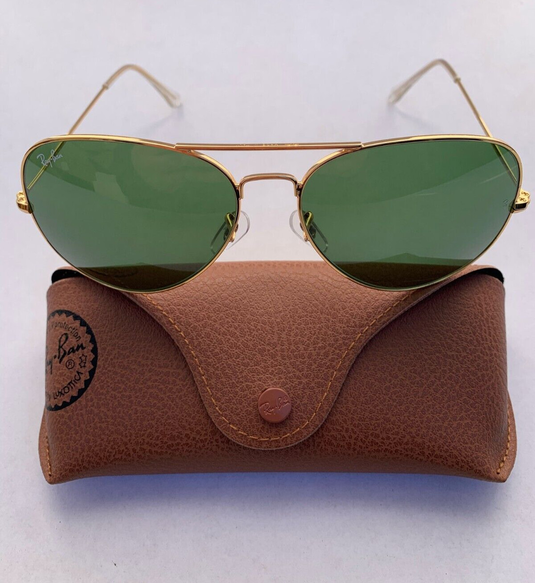 【美品】レイバンAVIATOR サングラス GOLDフレーム✕GREENフレーム Green Ray-Ban Aviator Sunglasses for Men for sale | eBay
