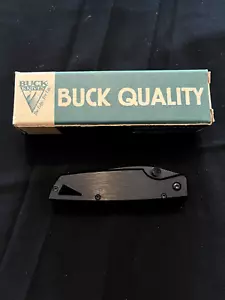 Buck 170 Lightning Knife- USA -2000 -BLACK Liner Lock-Plain Edge-sb - Picture 1 of 7