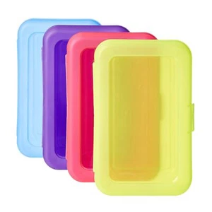 Amazon Basics Kunststoff Stiftebox, 4er Pack, Multi, Solid - Bild 1 von 4