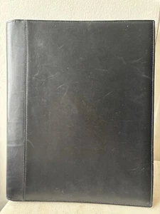 Vintage Coach Black Leather Portfolio 10"x 12" Organizer GUC - Picture 1 of 5
