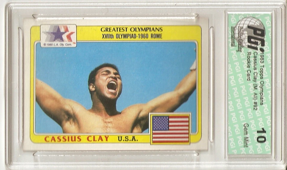 1983 Topps Olympian Cassius Clay/Muhammad Ali PGI 10 card - Image 1 of 1
