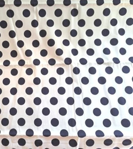 2 1/2 yds X 44" w Sewing Fabric Polka Dot Cotton Dark Navy Almost Black Cranston - Picture 1 of 3