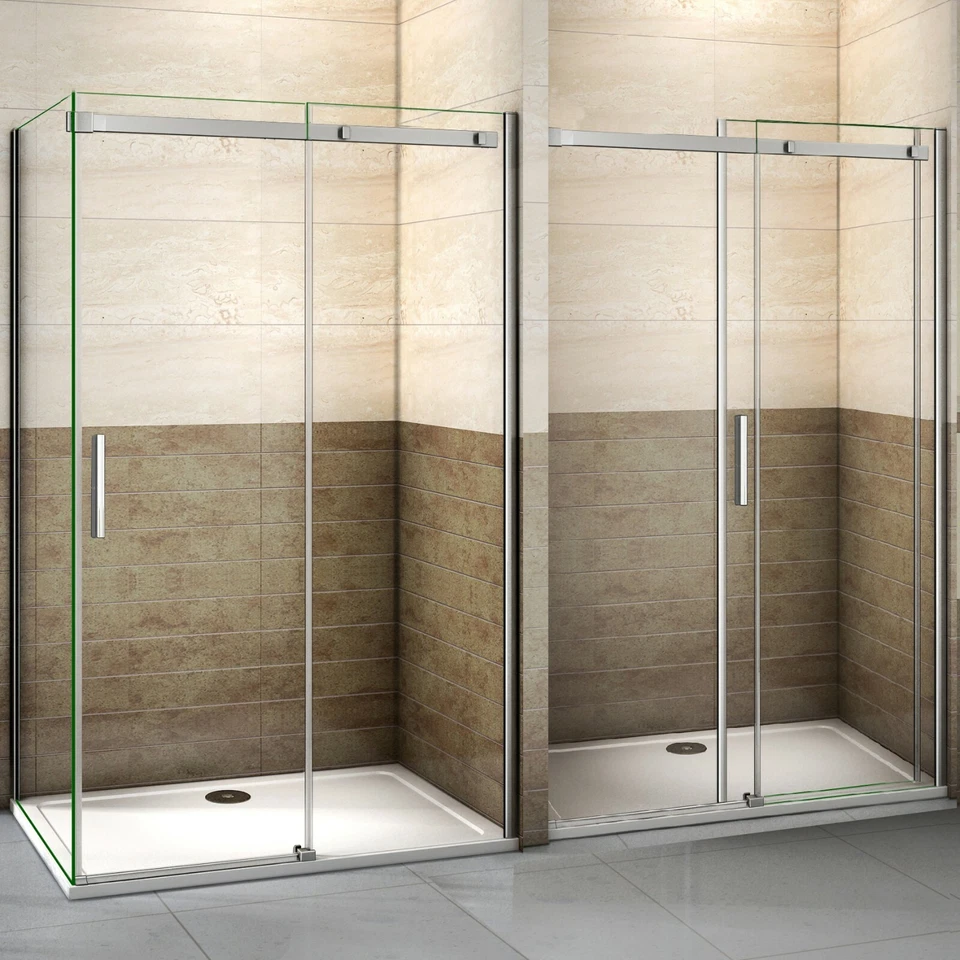 OZEAN SANITÄR GMBH 6/8mm Nano Schiebetür Nischentür 100-160x195cm Duschkabine Duschabtrennung Dusch