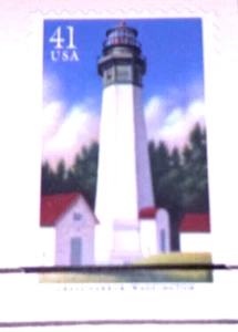 Pacific Lighthouses - Grays Harbor - 22kt Gold Replica Stamps - SEE BELOW - Picture 1 of 4