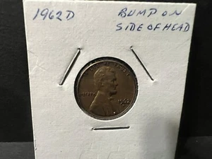 1962 D neuwertig Penny sehr selten Bump On Head - Bild 1 von 3