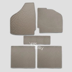 VW VOLKSWAGEN RUBBER FLOOR MATS for KARMANN GHIA TYPE 14 RHD / BROWN 02 - Picture 1 of 2