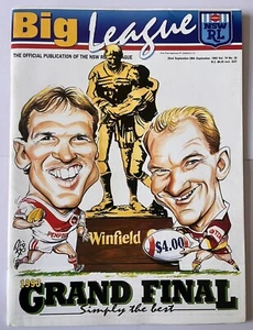 Big League Magazine Vol 74 No 29 September 1993 Brisbane v St George - Picture 1 of 2