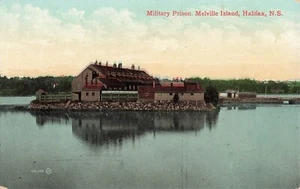 Halifax, Nova Scotia, Kanada Postkarte Melville Island Militärgefängnis c 1908 H7 - Bild 1 von 2