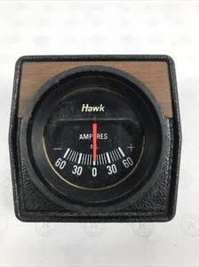 Medidores AMP Hawk Under Dash de colección amperios D.C. años 60 70 Hot Rod accesorio usado - Imagen 1 de 7