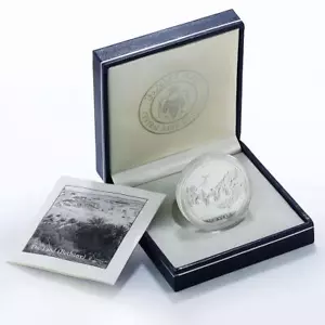 Jordan 10 dinars Abdullah II Millennium Baptism of Jesus proof silver coin 2000 - Picture 1 of 8