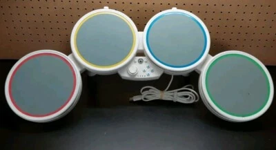 Nintendo Wii Harmonix Wired Rock Band Drum 19092 White No Legs Or Pedal - Image 1 of 4