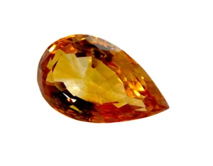 GOLDENE Citrin BIRNE 5,29ct ALTBESTAND LEBENDIG - Bild 1 von 5
