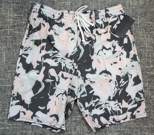 NEU SPIRITUAL GANGSTER Nirvana Board abstrakt tarnfarbene Shorts Badeanzug Herren Small - Bild 1 von 8
