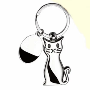 PORTACHIAVI Metallo Forma Gatto,regalo,estetiste,parrucchiere,eventi - Foto 1 di 1