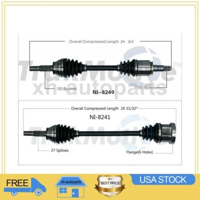 2 ejes TrakMotive CV para Infiniti FX35 2003 2004 2005 2006 2007 2008 Foto 1 de 3