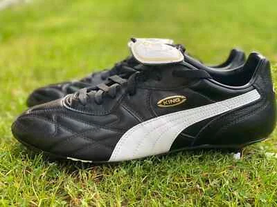 Puma King Pro SG Soccer Cleats Men's Black White Gold 170114 01 Size 8.5 US - Image 1 of 4