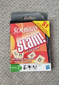 Hasbro Scrabble Slam! Card Game Ages 8+ • 2-4 Players Fun Family Game Night - Picture 1 of 4