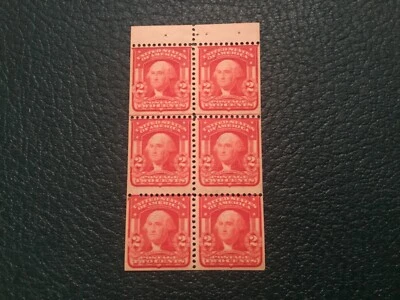 ICOLLECTZONE US  319Fh Booklet Pane Key Value F/VF NH  CV $1500 Quality item. - Image 1 of 2