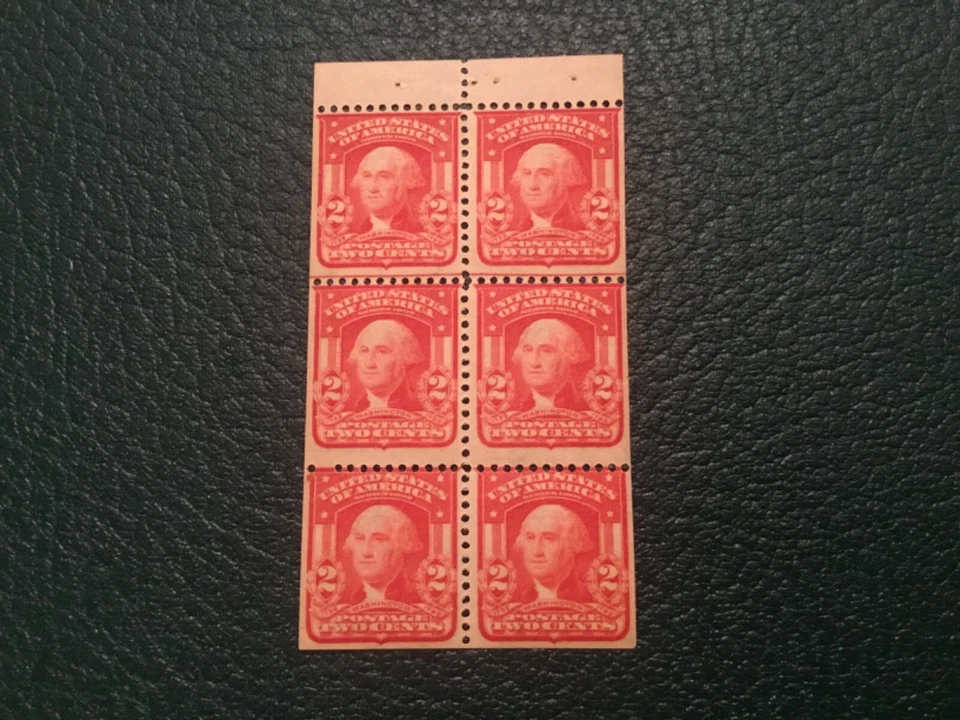 ICOLLECTZONE US  319Fh Booklet Pane Key Value F/VF NH  CV $1500 Quality item. - Image 1 of 2