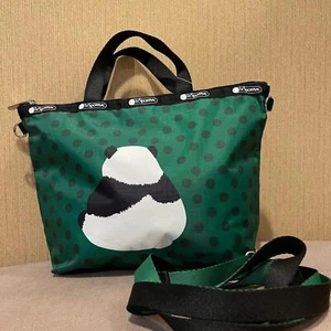 Lesportsac Panda Medium Crossbody Market Tote NWT - Picture 1 of 4