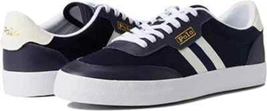 Polo Ralph Lauren Men's Court Low-Top Sneakers Color Navy/Cream Size 7 - Picture 1 of 1
