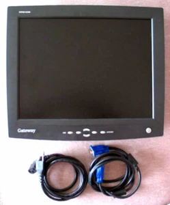 VTG Gateway FPD 1530 black 15" portable monitor w/ handle & cables, no stand - Picture 1 of 4