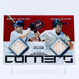 2003 Topps Pristine Corners Robin Ventura & Jason Giambi Dual Bat Relic #PC-VG - Foto 1 di 2