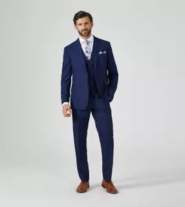 Skopes Hombre Harcourt Medida Fit Pantalón Azul Marino Cintura 34-72, Dentro Leg - Imagen 1 de 5