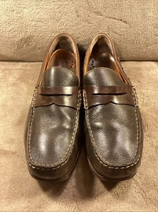Mephisto Harper Brown Pebbled Leather Penny Loafers Size 13 $349 MSRP - Picture 1 of 14