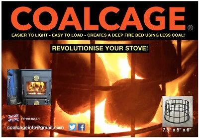 Coalcage - Coal Saving Cage Multifuel Stove Basket For Narrowboats /Homestoves - Image 1 of 4