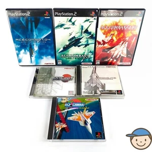 PlayStation Ace Combat Zero 1 2 3 4 5 Belkan War Shattered Skies PS1 PS2 Japan - Picture 1 of 21
