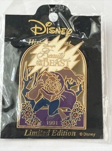 Disney Pin Beauty And The Beast Japan History Of Art HOA Le 1991 JDS Le 2700 - Picture 1 of 1