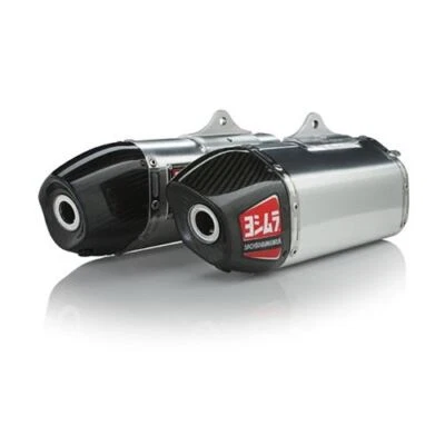 Yoshimura Exhaust Twin Silencers Aluminium RS-9 Full Syst Honda CRF250R/RX 14-17 — 第 1/4 张图片