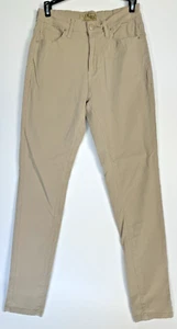 Hybrid & Company Women's Stretch Pants Size L Long Tan - Picture 1 of 8