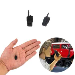1PCS Mini Walkie Talkie Modello Macchina per 1/10 RC Crawler Auto Traxxas TRX4 SCX10 - Foto 1 di 12